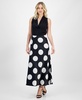 Women's Dot-Print Pull-On Maxi Skirt