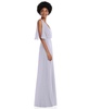 Plus Size V-Neck Split Sleeve Blouson Bodice Maxi Dress