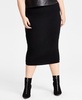 Trendy Plus Size Bodycon Jersey Midi Skirt, Created for Macy's