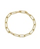 Textured Paperclip Link Chain Bracelet in 10k Gold