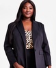 Trendy Plus Size Scuba-Knit Blazer, Created for Macy's