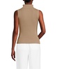 Women's Fine Gauge Cotton Turtleneck Tank Sweater