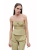Women's Almond-Accented Crop Top