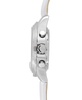 Women's Katherine Chronograph White Leather Strap  Steel Watch 40mm