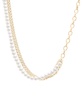 Cultured Freshwater Pearl (5mm) Multi-Layer Statement Necklace in Gold Vermeil, Created for Macy's