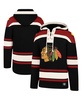 Men's Black Chicago Blackhawks Superior Lacer Pullover Hoodie