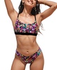 Women's Super Bloom Reversible Cutout Bikini Top & Standard Bottoms Set