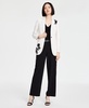 Women's Embroidered Notched-Collar Compression Blazer, Created for Macy's