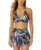 Women's Marilyn Printed Halter Bikini Top & Swim Skirt