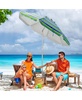 6.5 Feet Beach Umbrella with Sun Shade and Carry Bag without Weight Base