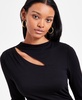 Women's Cutout Mock Neck Midi Dress, Exclusively at Macy's