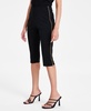 Women's High-Rise Side-Zipper Ponte Capri Pants, Exclusively at Macy's 