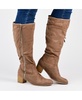 Women's Sanora Wide Calf Stacked Heel Mid Shaft Boots