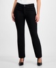 Petite Lexington Mid-Rise Straight-Leg Pants
