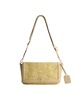 Soft Straw Long Flap Crossbody