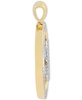 Men's Diamond Dollar Sign Disc Pendant (3/8 ct. t.w.) in 10k Gold