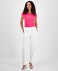 Women's Crepe Pull-On Wide-Leg Pants, Regular & Petite Sizes