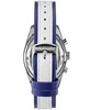 Women's Jordan Chronograph Multifunctional Cobra Blue Leather Strap Watch, 40mm