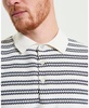 Men's Jacquard Stripe Short Sleeve Polo Shirt