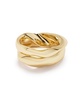Gold Sculpted Ring Set