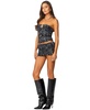 Womens Narah Leopard Printed Tube Top