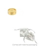 Tarnish Resistant Gold Crystal Clover Band Ring