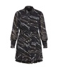 Plus Size Sheer Lover Print Dress