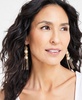 Gold-Tone Chain-Wrapped Bead & Imitation Pearl Statement Earrings, Created for Macy's