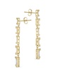 Penelope Cubic Zirconia Drop Stud Earrings