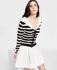 Women's Analissa Cotton Sailor-Collar Cardigan & Antheia Pleated Mini Skirt