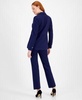 Women's Faux Double-Breasted Jacket, Pleated Top & Pull-On Pants