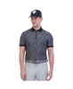 Men's Mono Dots Tech Jersey Sports Fit Polo Shirt