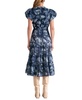 Women's Cotton Printed-Voile Tie-Waist Midi Dress