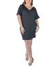 Plus Size Loose Fit V-Neck T Shirt Dress