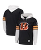 Men's Black Cincinnati Bengals Big Tall Lacer Pullover Hoodie