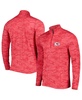 Men's Red Kansas City Chiefs Brigade Quarter-Zip Sweatshirt