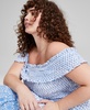 Trendy Plus Size Cotton Off-The-Shoulder Smocked Dress, Created for Macy's
