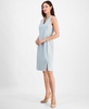 Women's Sleeveless V-Neck Slit-Hem Dress