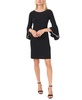 Rhinestone-Trim Bell-Sleeve Dress