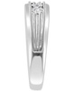 EFFY® Men's Diamond Ring (1/6 ct. t.w.) in Sterling Silver (Also available 14k Gold-Plated Sterling Silver)