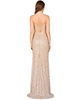 Women's Beaded v-neck dress with slit