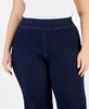 Plus Size High-Rise Pull-On Flare-Leg Jeans
