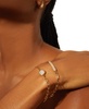 Diamond Pavé Disc Two-Chain Link Bracelet (1/4 ct. t.w.) in Gold Vermeil, Created for Macy's