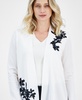 Women's Embellished Open-Front Cardigan Sweater
