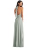 Women's High Neck Halter Backless Maxi Dress