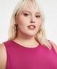 Trendy Plus Size Sleeveless Jersey Crewneck Top, Created for Macy's