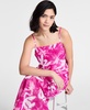 Women's Printed Sheer Overlay Maxi Dress, Exclusively at Macy's