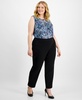Women's Mid-Rise Slim-Leg Pull-On Pants