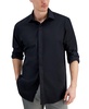 Men's Covered Placket Tuxedo Shirt, Regular & Slim Fit