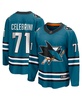 Men's Macklin Celebrini Teal San Jose Sharks Home Breakaway Jersey